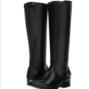 Frye Melissa leather black boots